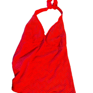 Mossimo crocheted swim tankini top - L